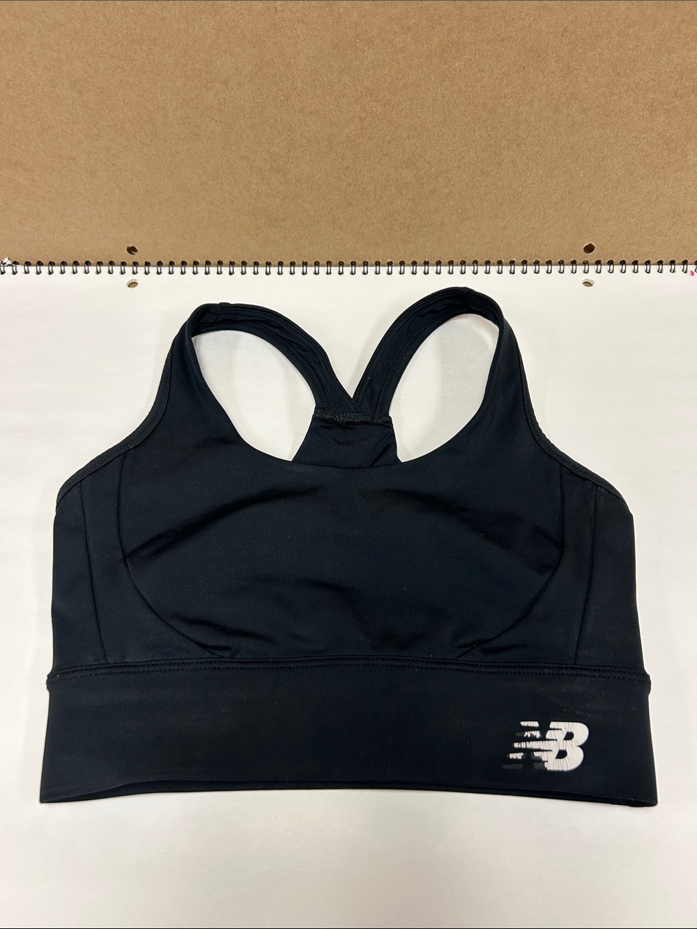 New Balance Black Racerback Support Sports Bra